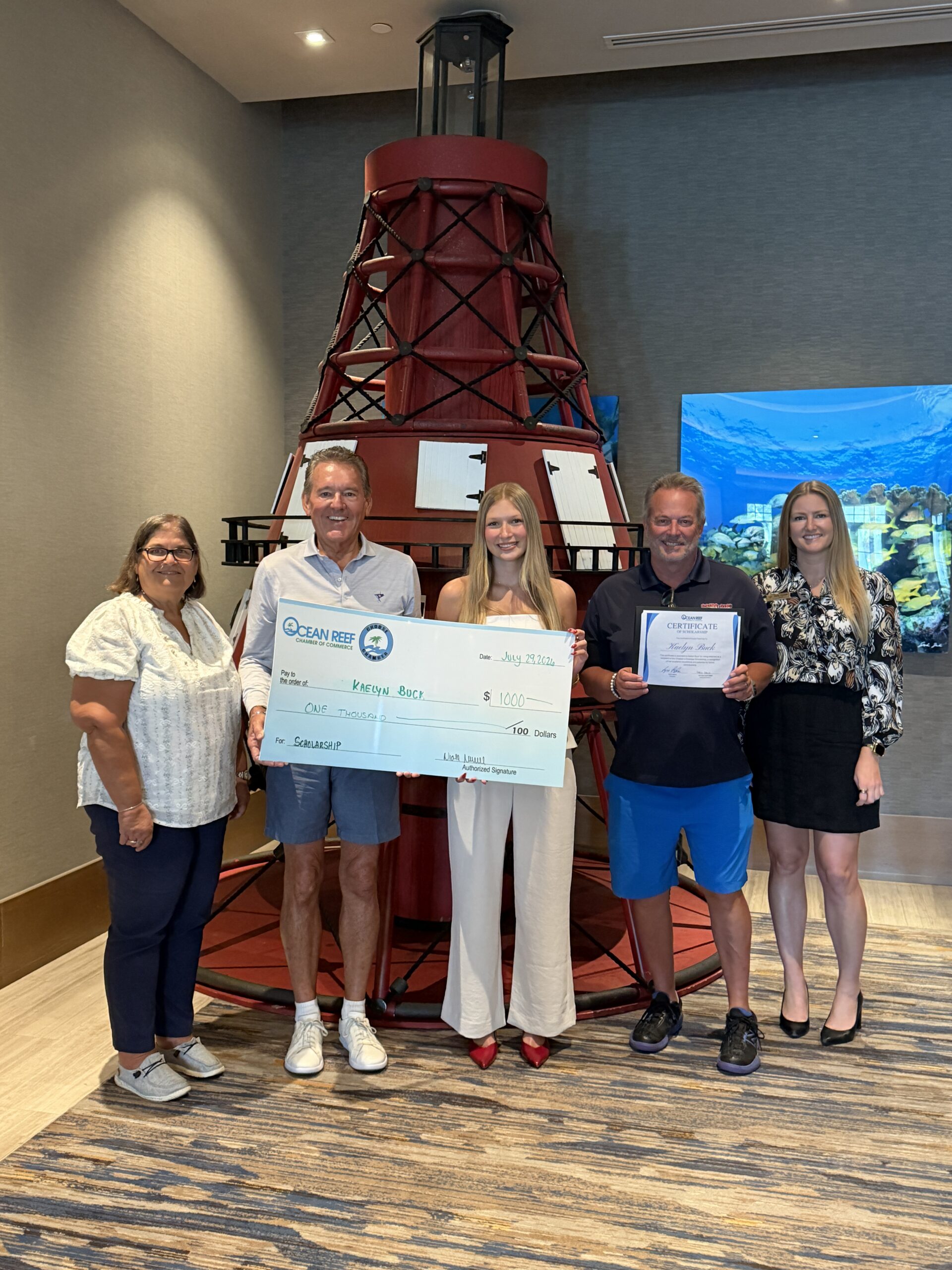 Ocean Reef Chamber of Commerce Awards Scholarships to Five Outstanding Local Students